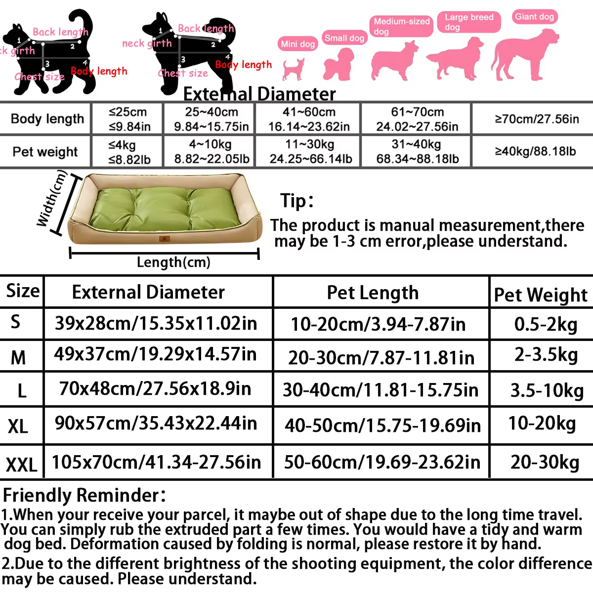 Lit confort extra pour chien