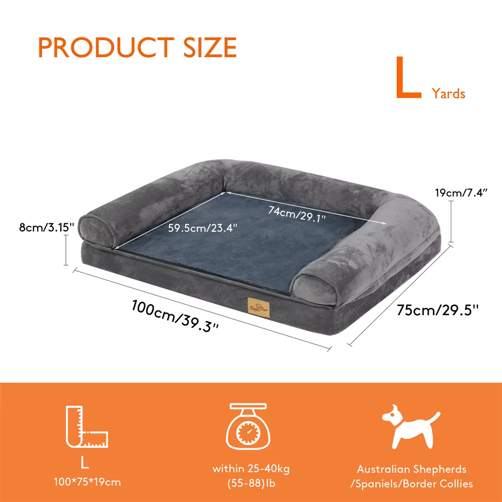 lit Orthopédique Memory  pour chien