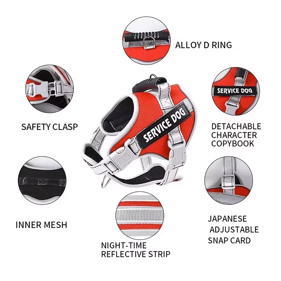 Harnais Chien Anti-Traction Réfléchissant & Ergonomique