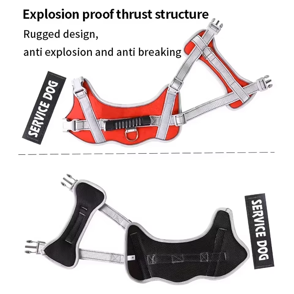 Harnais Chien Anti-Traction Réfléchissant & Ergonomique