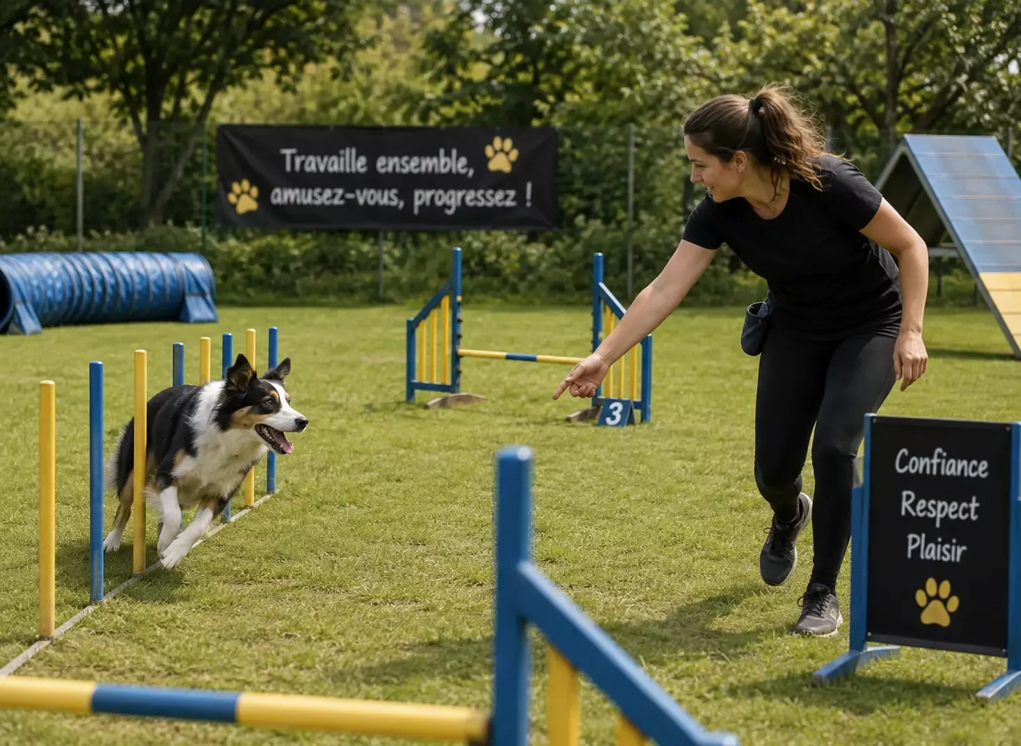 Agilité pour chien : bouger, jouer, se dépenser 