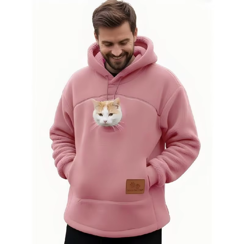 Sweat Porte-Animal avec Poche Kangourou pour Chat et Chien | Confort & Cocooning