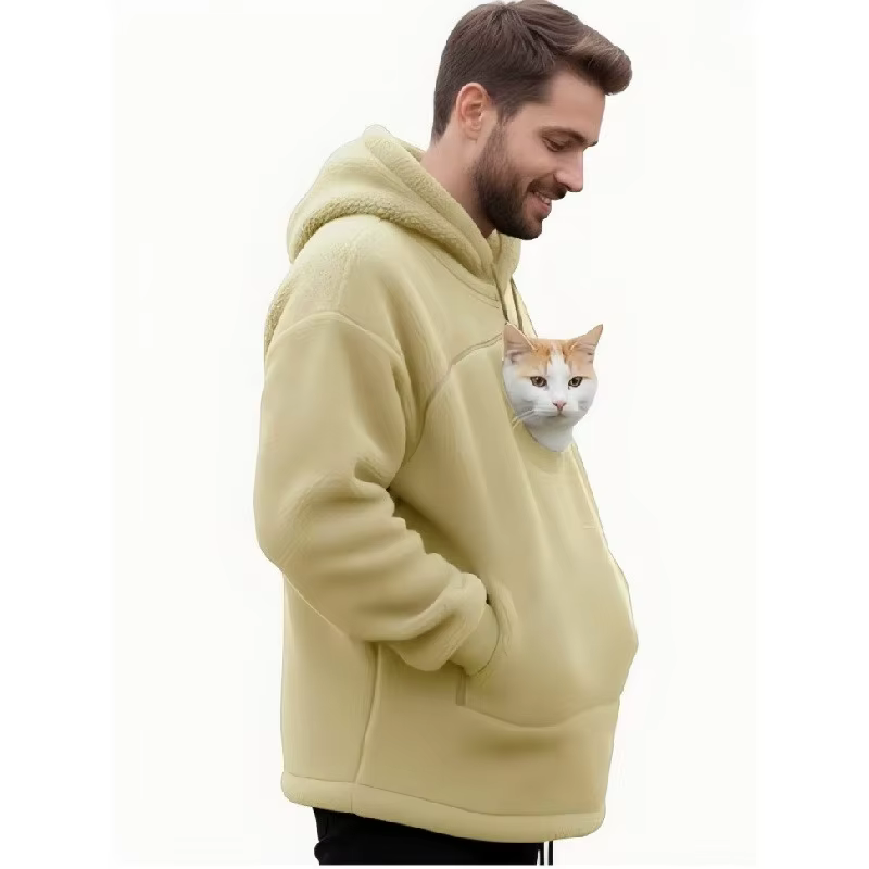 Sweat Porte-Animal avec Poche Kangourou pour Chat et Chien | Confort & Cocooning