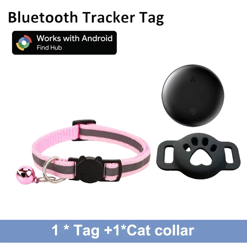 Collier Anti-Perte Réfléchissant avec Tracker Android pour Chien