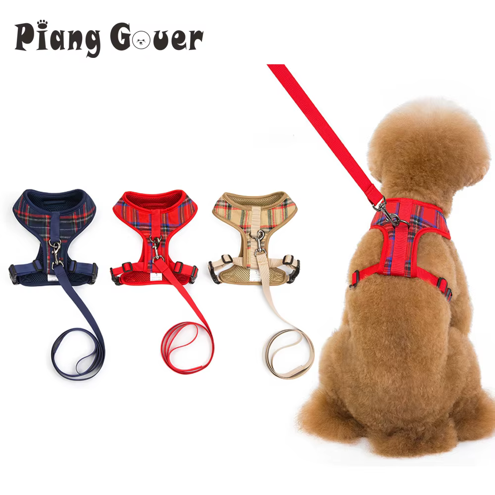 Harnais pour chien confortable et respirant – Réglable avec laisse