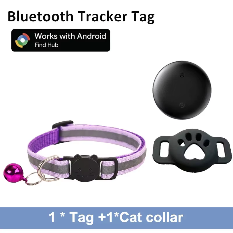 Collier Anti-Perte Réfléchissant avec Tracker Android pour Chien