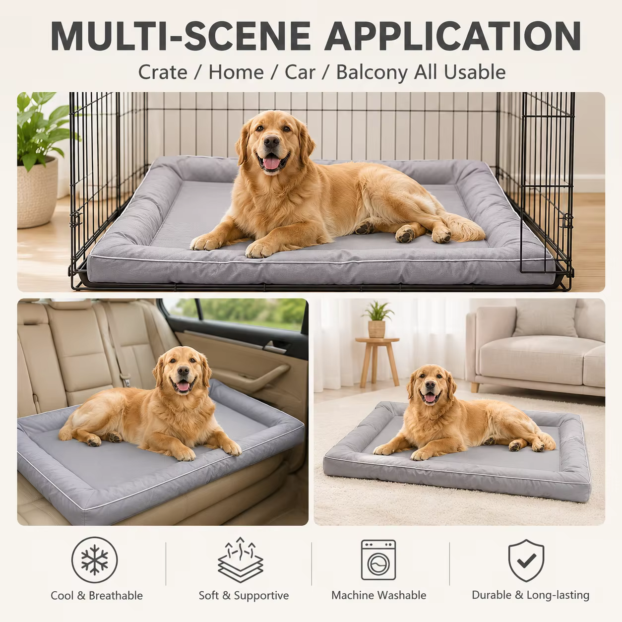Panier pour chien confortable et imperméable