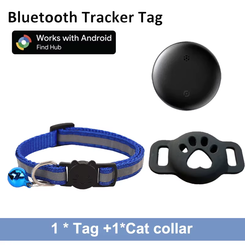 Collier Anti-Perte Réfléchissant avec Tracker Android pour Chien