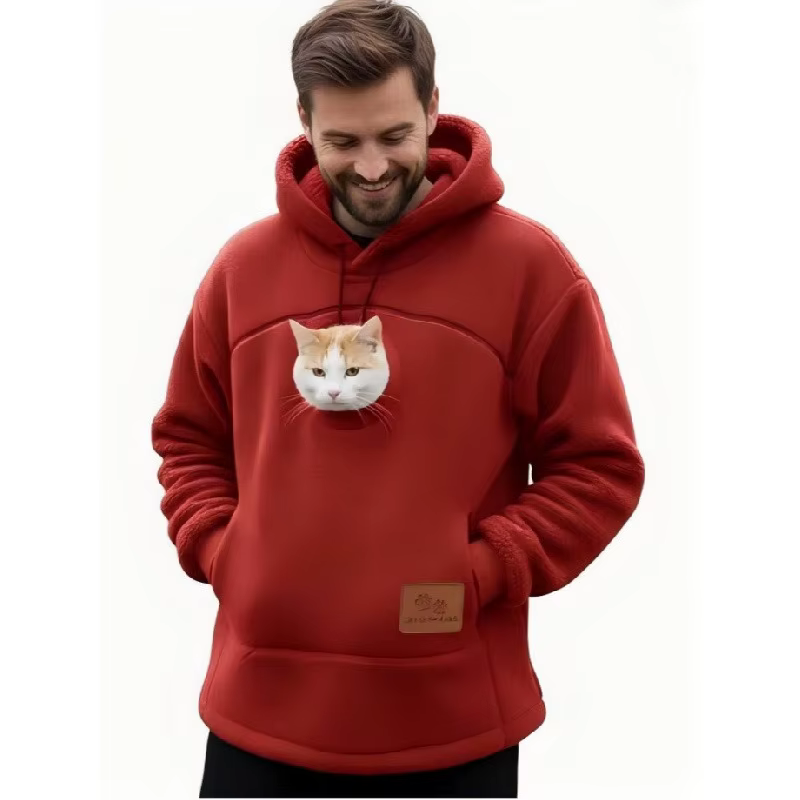 Sweat Porte-Animal avec Poche Kangourou pour Chat et Chien | Confort & Cocooning