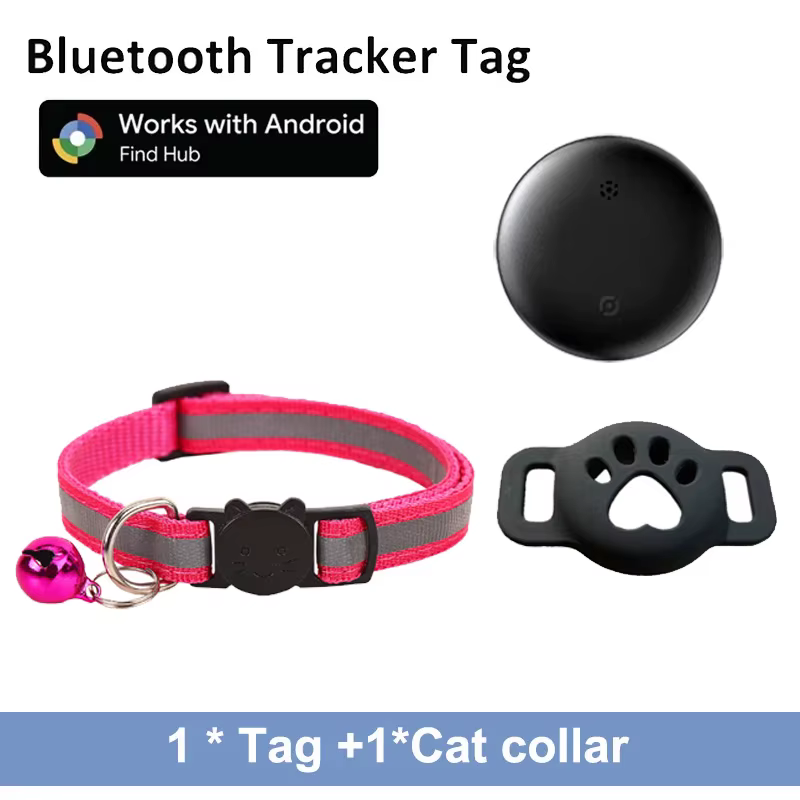 Collier Anti-Perte Réfléchissant avec Tracker Android pour Chien