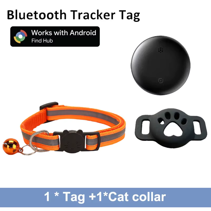 Collier Anti-Perte Réfléchissant avec Tracker Android pour Chien