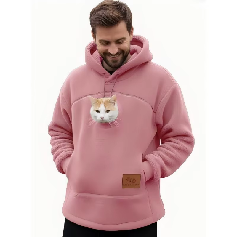 Sweat Porte-Animal avec Poche Kangourou pour Chat et Chien | Confort & Cocooning
