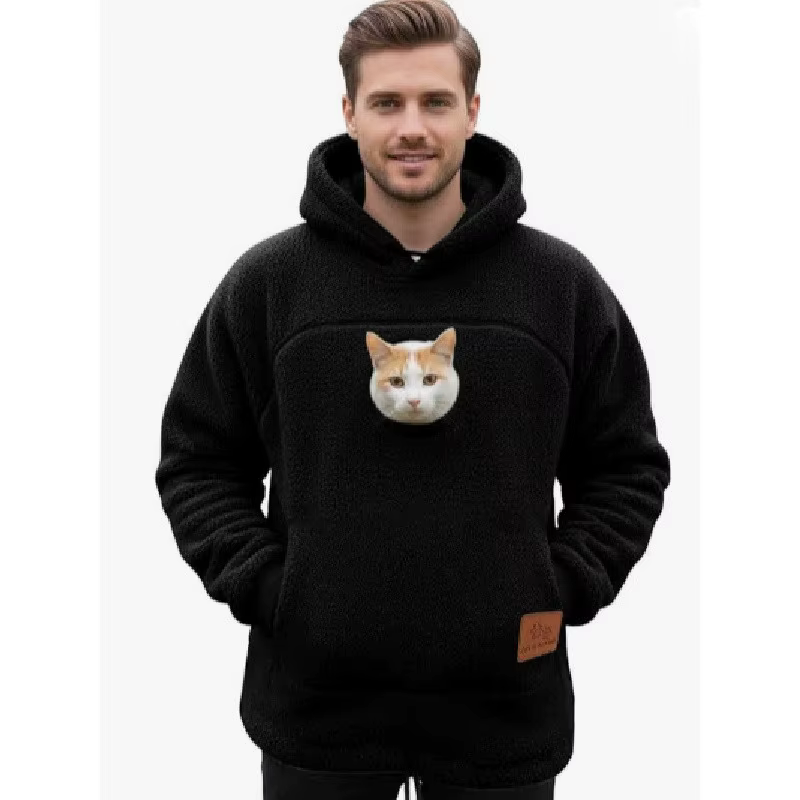 Sweat Porte-Animal avec Poche Kangourou pour Chat et Chien | Confort & Cocooning