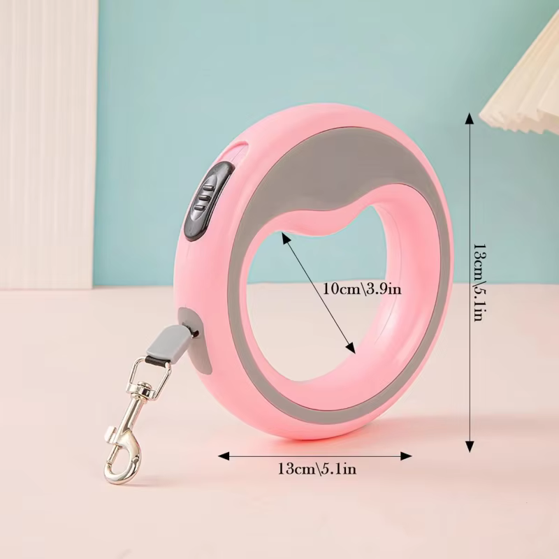 Laisse Rétractable Anneau Chien | Confort & Mains Libres