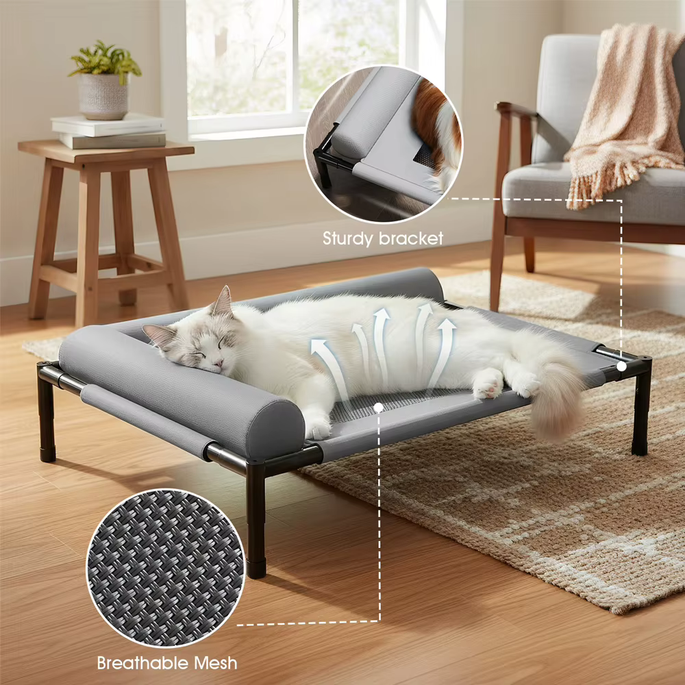 Lit Surélevé pour Chien – Confort et Fraîcheur au Quotidien