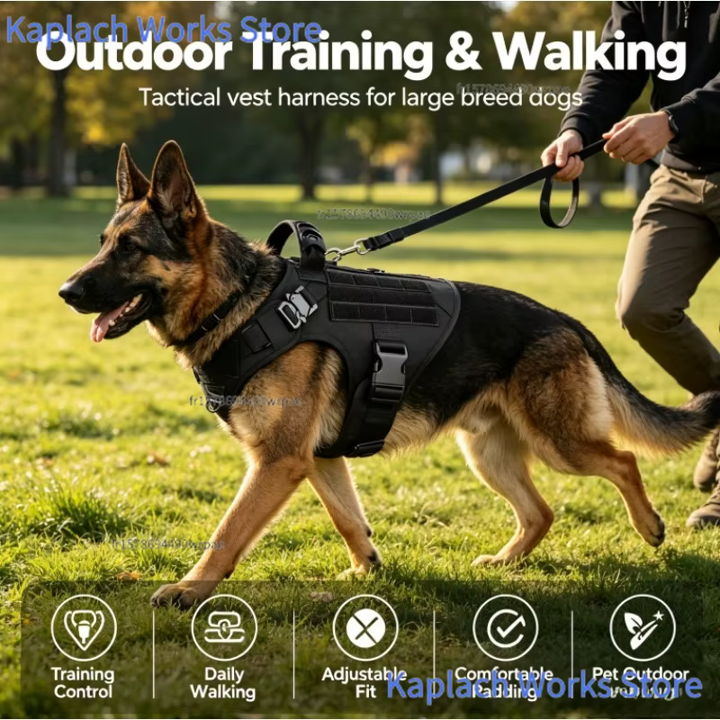 Harnais Tactile pour Chien – Harnais Réglable, Confortable et Résistant