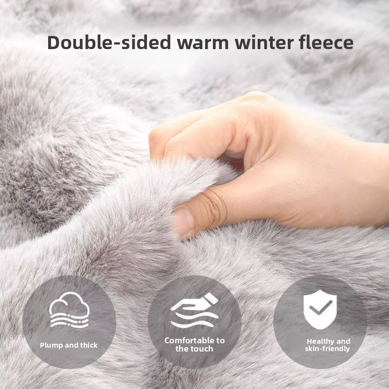 TAPIS POUR CHIENTapis Moelleux & Apaisant pour Chien — Matelas Polaire Ultra-Chaud et Lavable