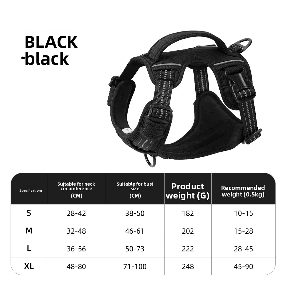 Harnais Anti-Traction Chien & Laisse Assortie