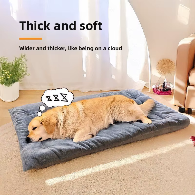 TAPIS POUR CHIENTapis Moelleux & Apaisant pour Chien — Matelas Polaire Ultra-Chaud et Lavable