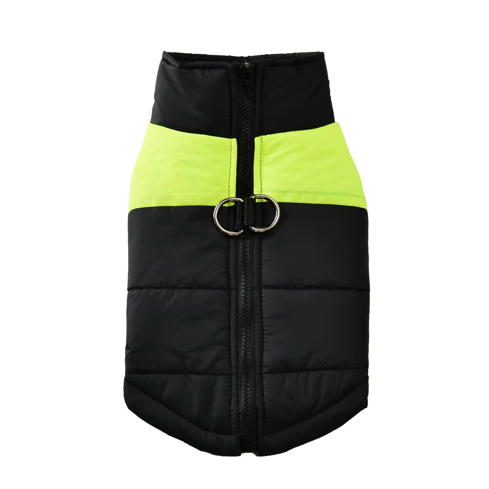Manteau pour chien chaud et protecteur – Veste d’hiver avec bandes colorées