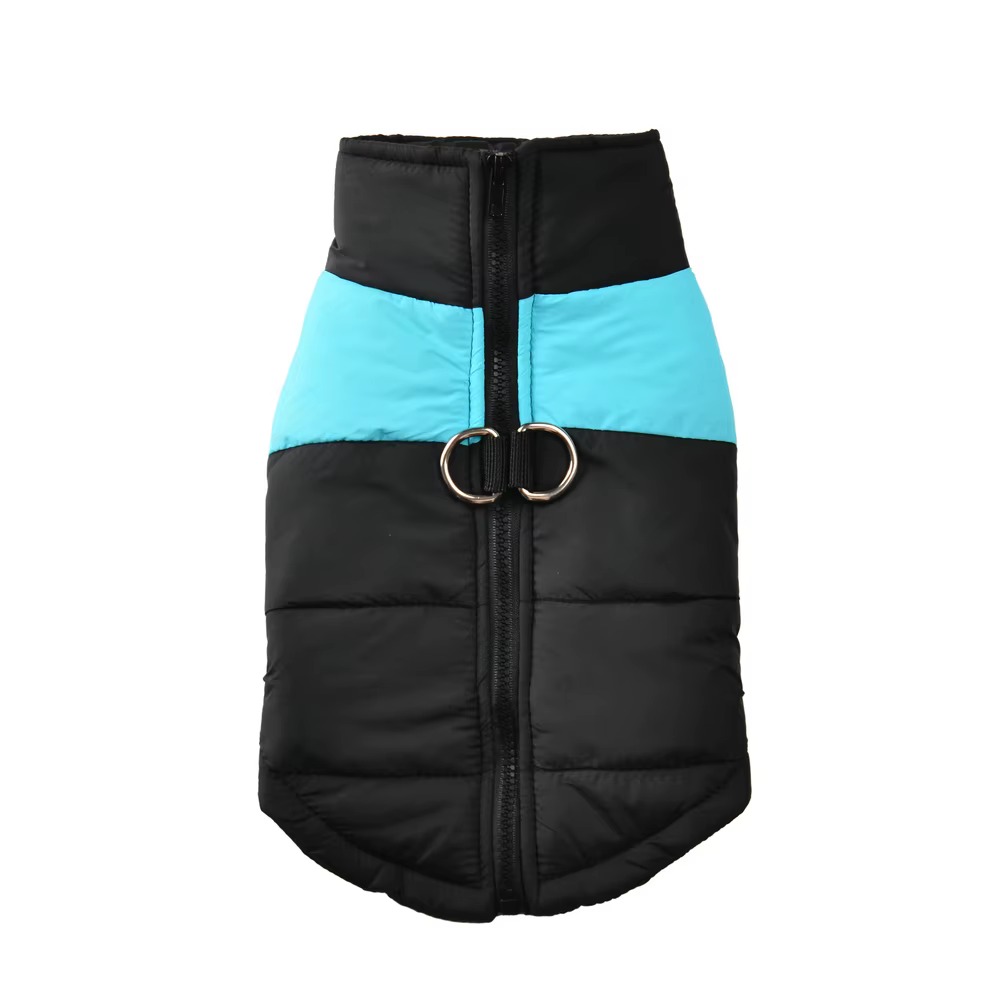 Manteau pour chien chaud et protecteur – Veste d’hiver avec bandes colorées