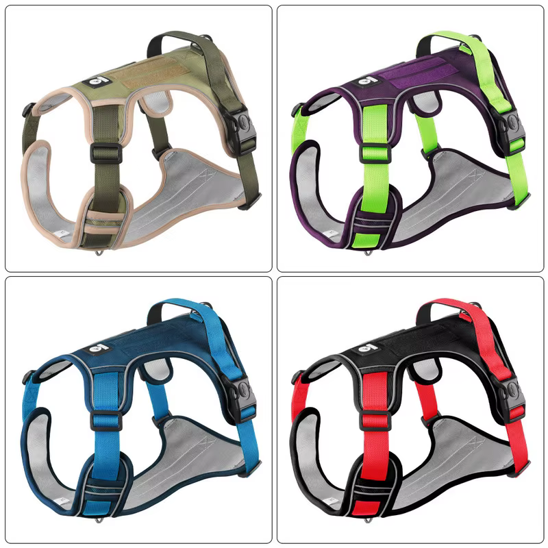 Harnais Tactique Anti-Traction Chien — Réfléchissant & Impermeable