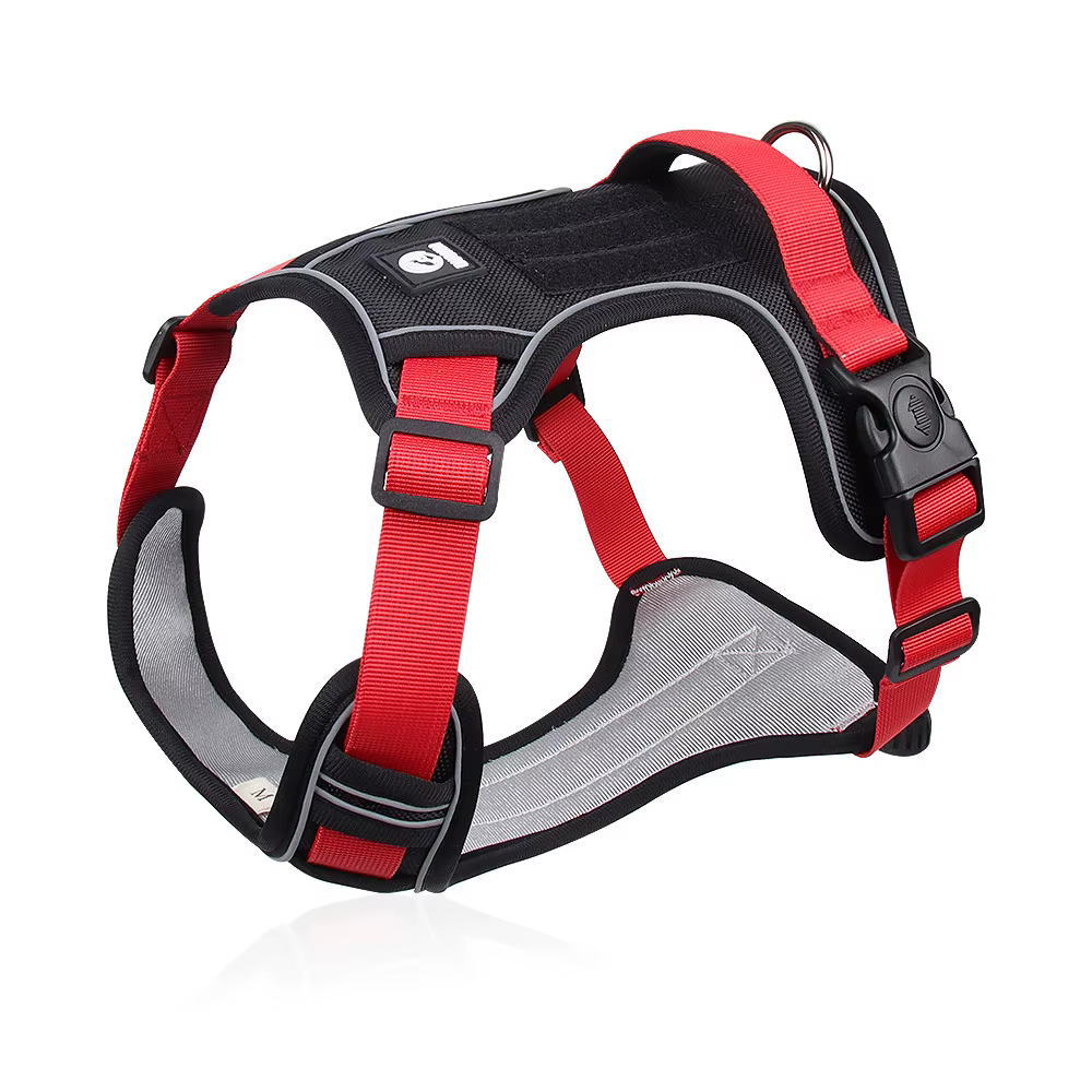 Harnais Tactique Anti-Traction Chien — Réfléchissant & Impermeable