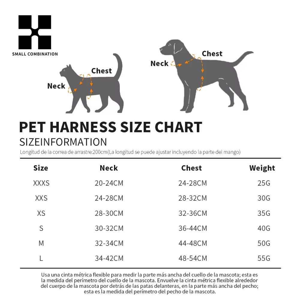 Harnais pour Petit Chien avec laisse 