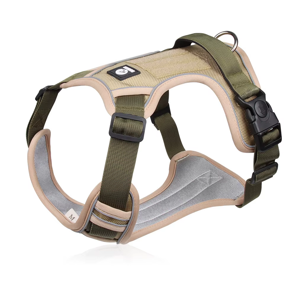 Harnais Tactique Anti-Traction Chien — Réfléchissant & Impermeable