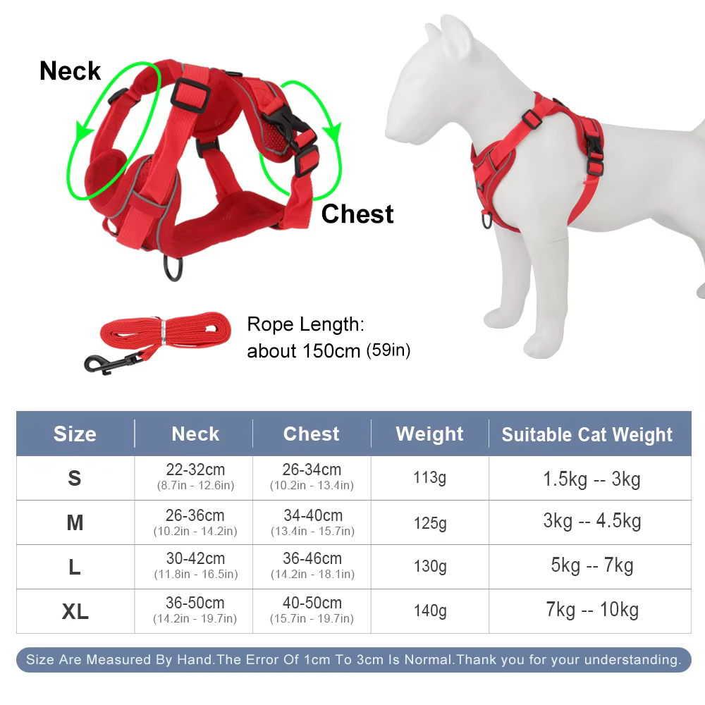 Harnais pour chien avec laisse – Confort, sécurité et liberté de mouvement