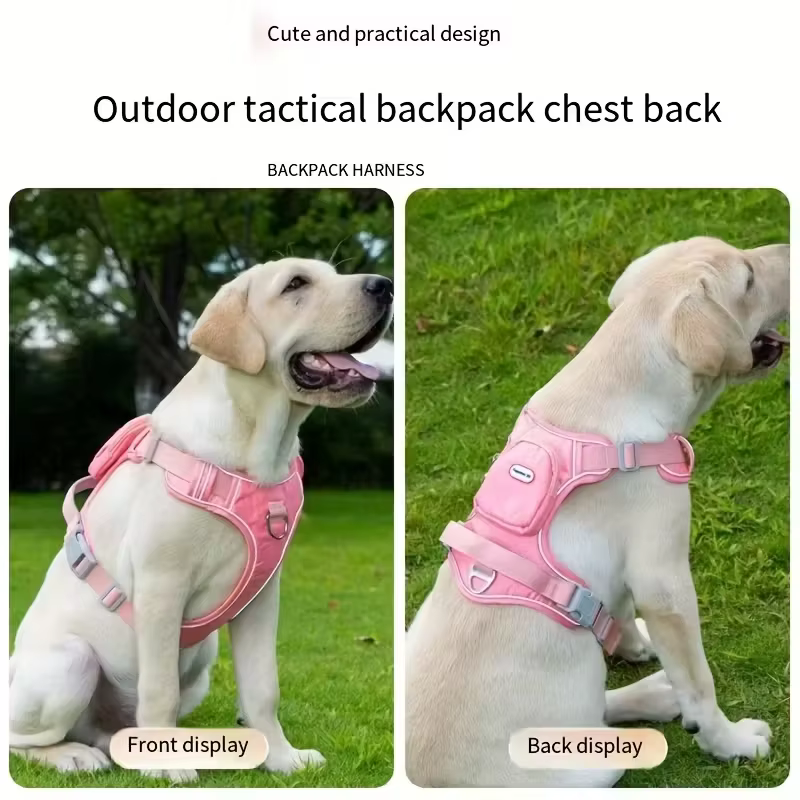 Harnais Sac à Dos pour Chien Ergonomique & Réfléchissant