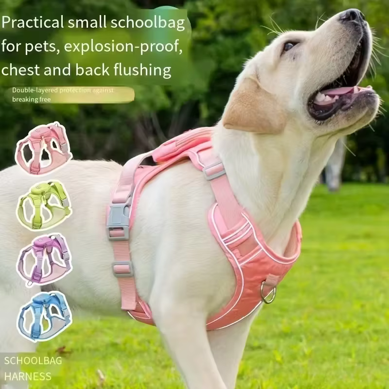 Harnais Sac à Dos pour Chien Ergonomique & Réfléchissant