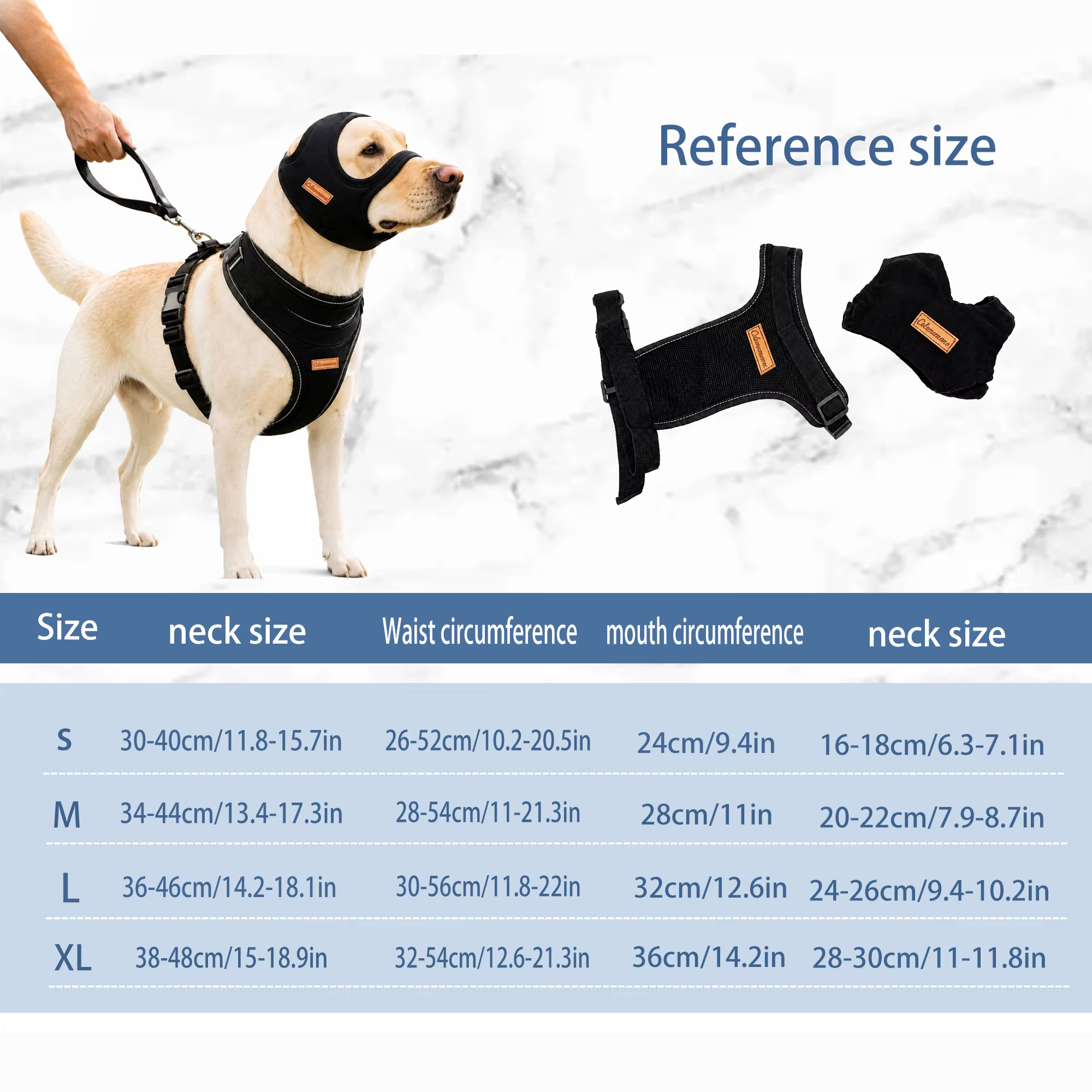 Harnais et Cagoule Apaisante pour Chien - Confort & Sécurité