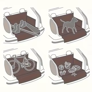 Tapie de transport pour chien - Protection coffre de voiture