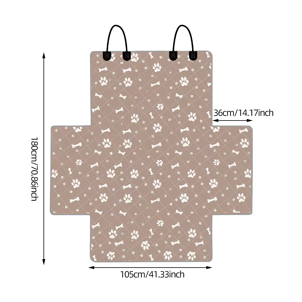 Housse de protection de siège arrière de voiture pliable