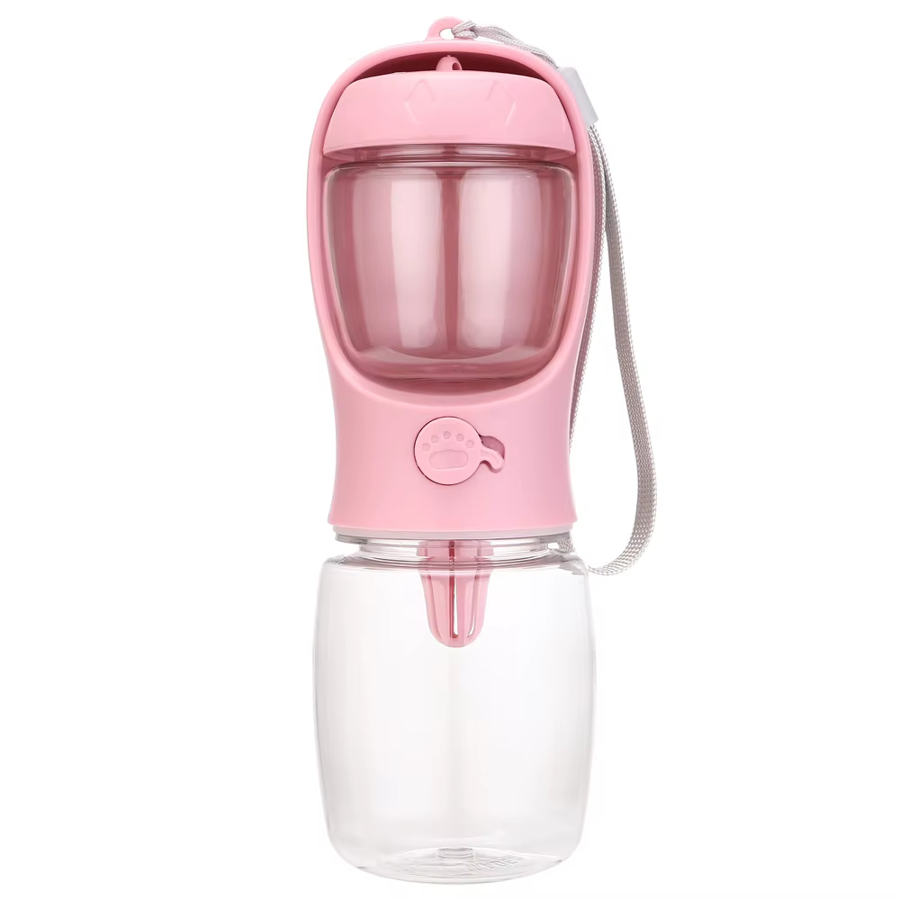 Gourde 2-en-1 Portative pour Chien — Eau & Croquettes