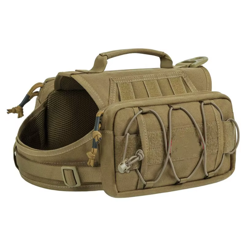 Harnais gilet tactique pour chien avec poches latérales